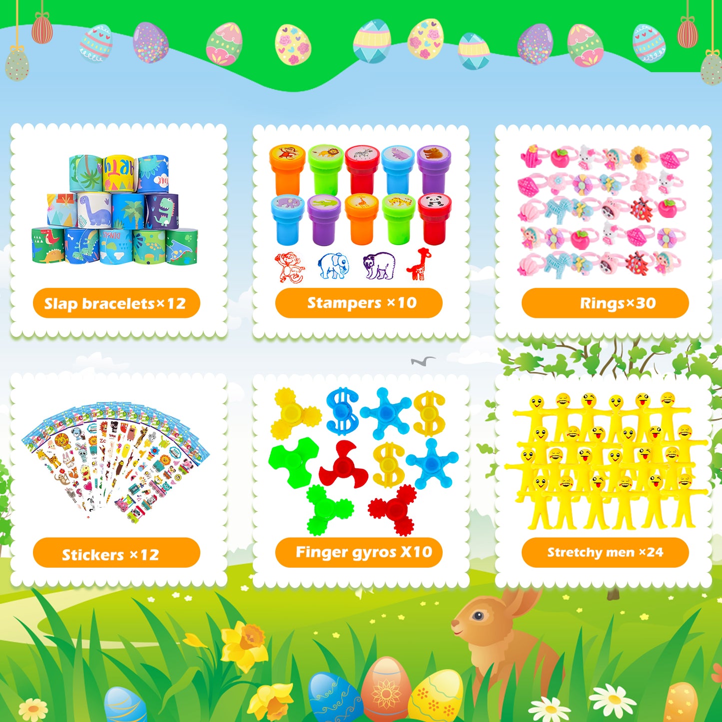 GOAUS Kids Party Favor Pinata Filler Toys, 200 Pieces Bulk Treasure Box Toys for Classroom, Goodie Bag Stuffers, Student Rewards, Carnival Prizes, Birthday Gifts,Christmas Stocking Stuffers