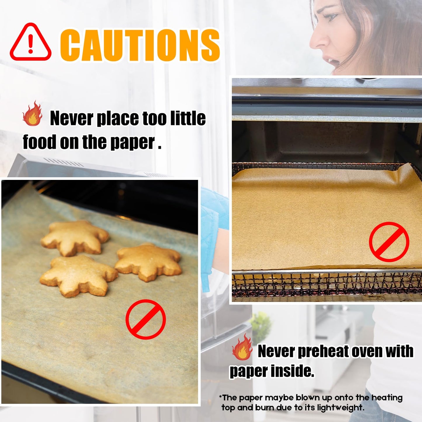 GOAUS Parchment Paper Sheets 13 x 9 Inch, Precut Unbleached Baking Sheets 150 Pcs for Baking, Air Frying, Cooking, Grilling, Steaming, Rectangular Baking Paper Fits Air Fryer, Oven, Microwave