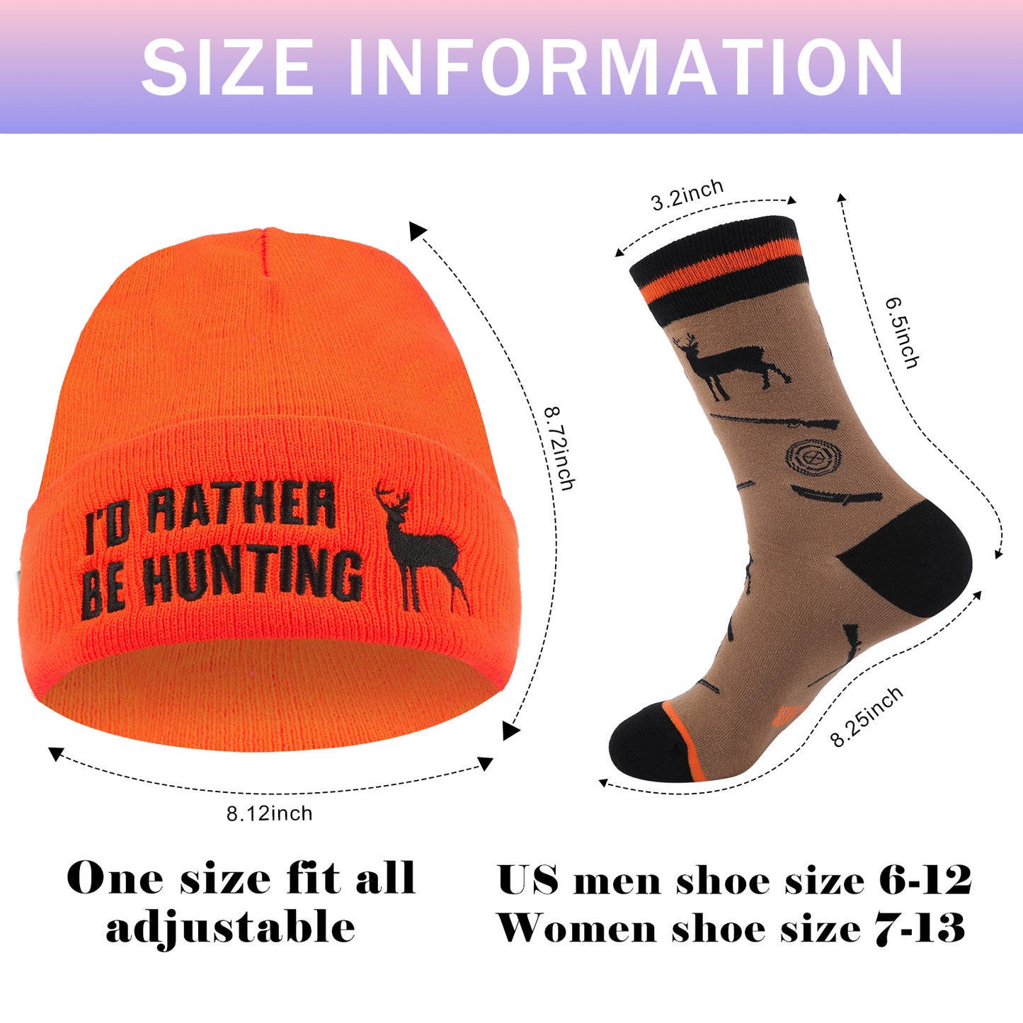 GOAUS Hunting Gifts for Men, Funny Hat and Socks for Him, Father Dad Boys Grandpa Unique Stocking Stuffers…