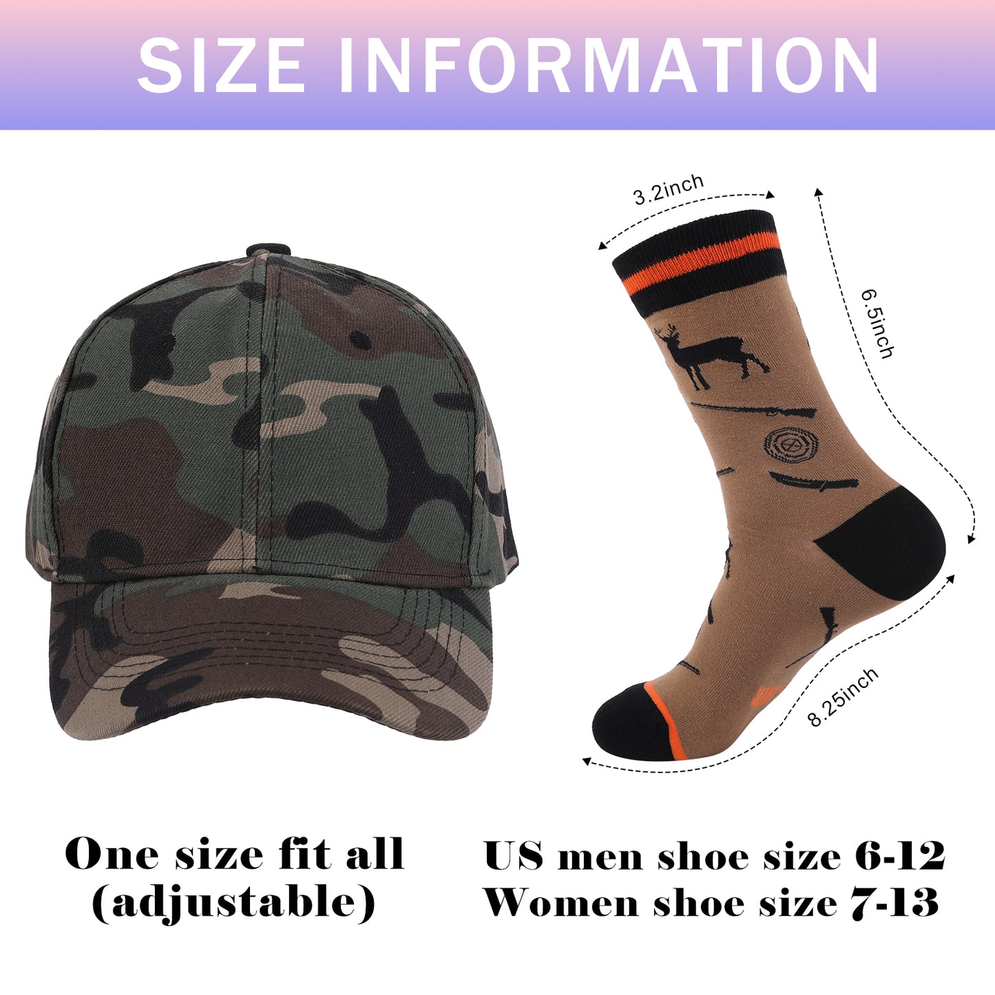 GOAUS Hunting Gifts for Men, Funny Hat and Socks for Him, Father Dad Boys Grandpa Unique Stocking Stuffers…