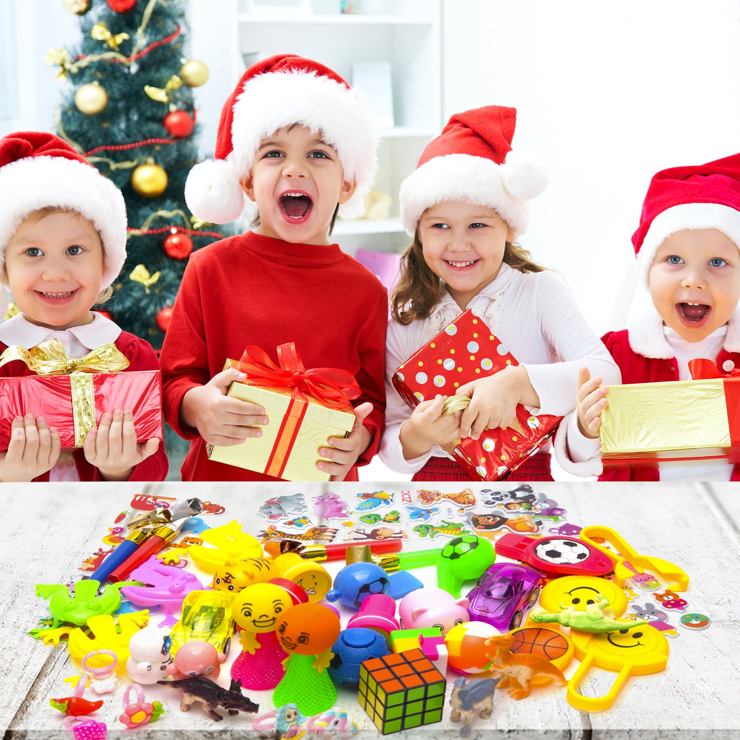 GOAUS Kids Party Favors Pinata Filler Toys, 56 Pieces Bulk Treasure Box Toys for Classroom, Goodie Bag Stuffers, Student Rewards, Carnival Prizes, Birthday Gifts, Christmas Stocking Stuffers