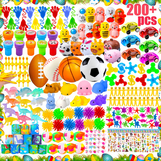 GOAUS Kids Party Favor Pinata Filler Toys, 200 Pieces Bulk Treasure Box Toys for Classroom, Goodie Bag Stuffers, Student Rewards, Carnival Prizes, Birthday Gifts,Christmas Stocking Stuffers