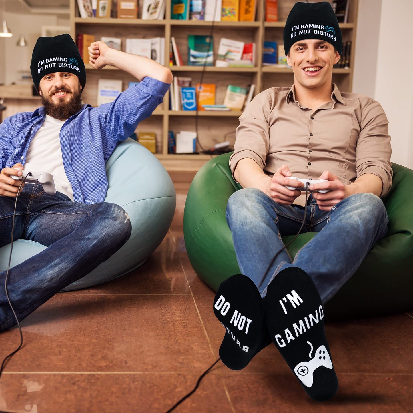 Funny Gamer Gifts,Socks Beanie Winter Hat,Brithday Christmas Gift Ideas for Teens Boys Men Teenagers Kids Him